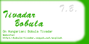 tivadar bobula business card